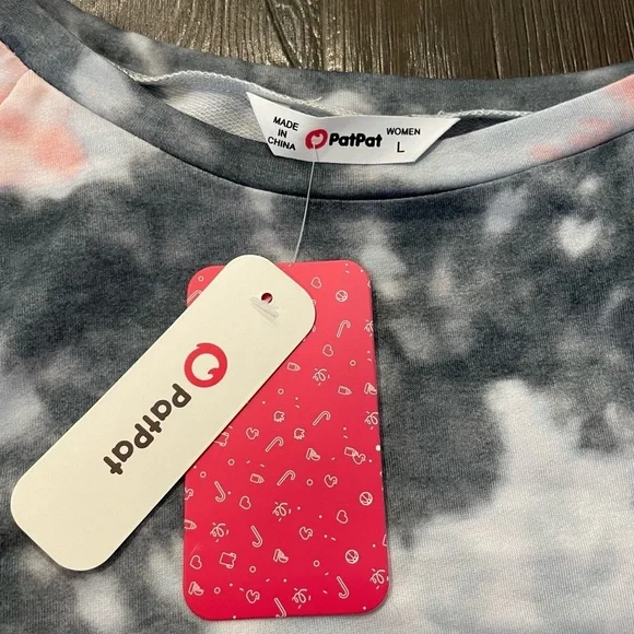 PatPat long sleeve tye-dye women’s shirt Lg - Picture 5 of 5